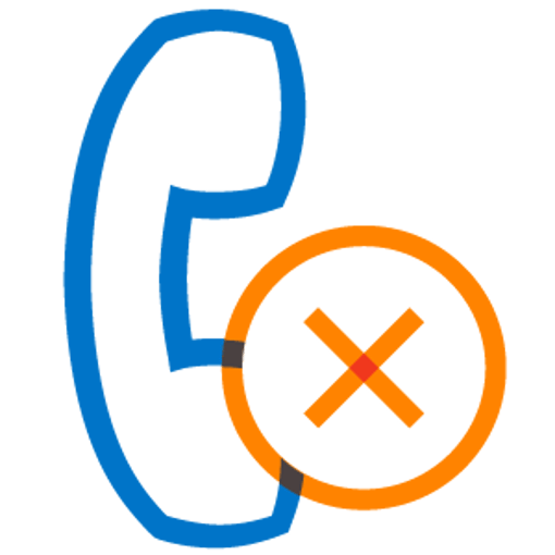 Stylized illustration of two phones and one is blocked